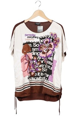 VIA APPIA DUE T-Shirt Damen Shirt Kurzärmliges Oberteil Gr. XL Mehrf... #zef3cud