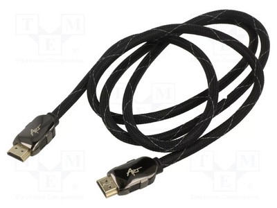 HDMI 1.4 HDMI Stecker,beiderseitig Textil schwarz 1,5m Kabel