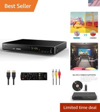 HD Blu-Ray Disc Player for TV with HDMI and AV Cables, 1080P, Built-in PAL NT...
