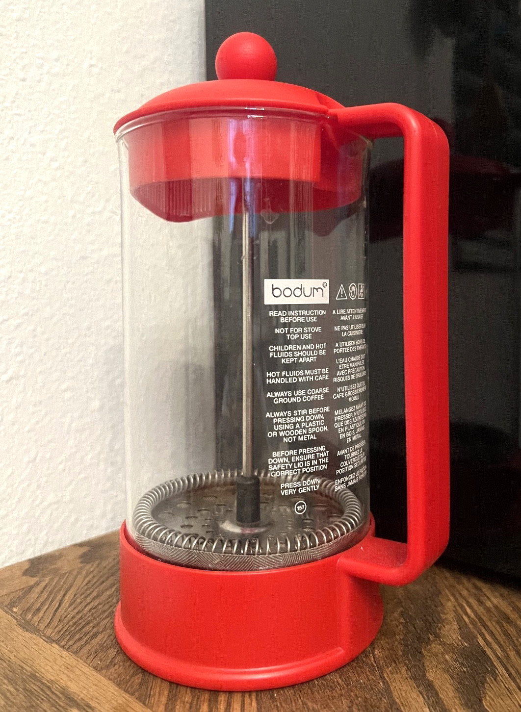 Red Coffee Maker 34 Oz  8 Cup