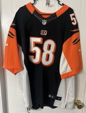 Nike On Field #58 Rey Maualuga Cincinnati Bengals Jersey Size 56