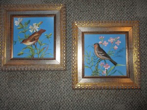 Antique Tiles, Hand-Painted Birds & Beautifully Framed