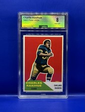 1960 Fleer: #104 Charlie Kaaihue MBA 8 NM-MT Oakland Raiders San Jose St