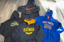 Lot of 4 Boys Hoodies Youth M dium/Large Under Armour/Nike
