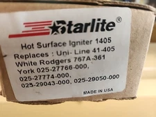 STARLITE 1405 FURNACE HOT SURFACE IGNITOR