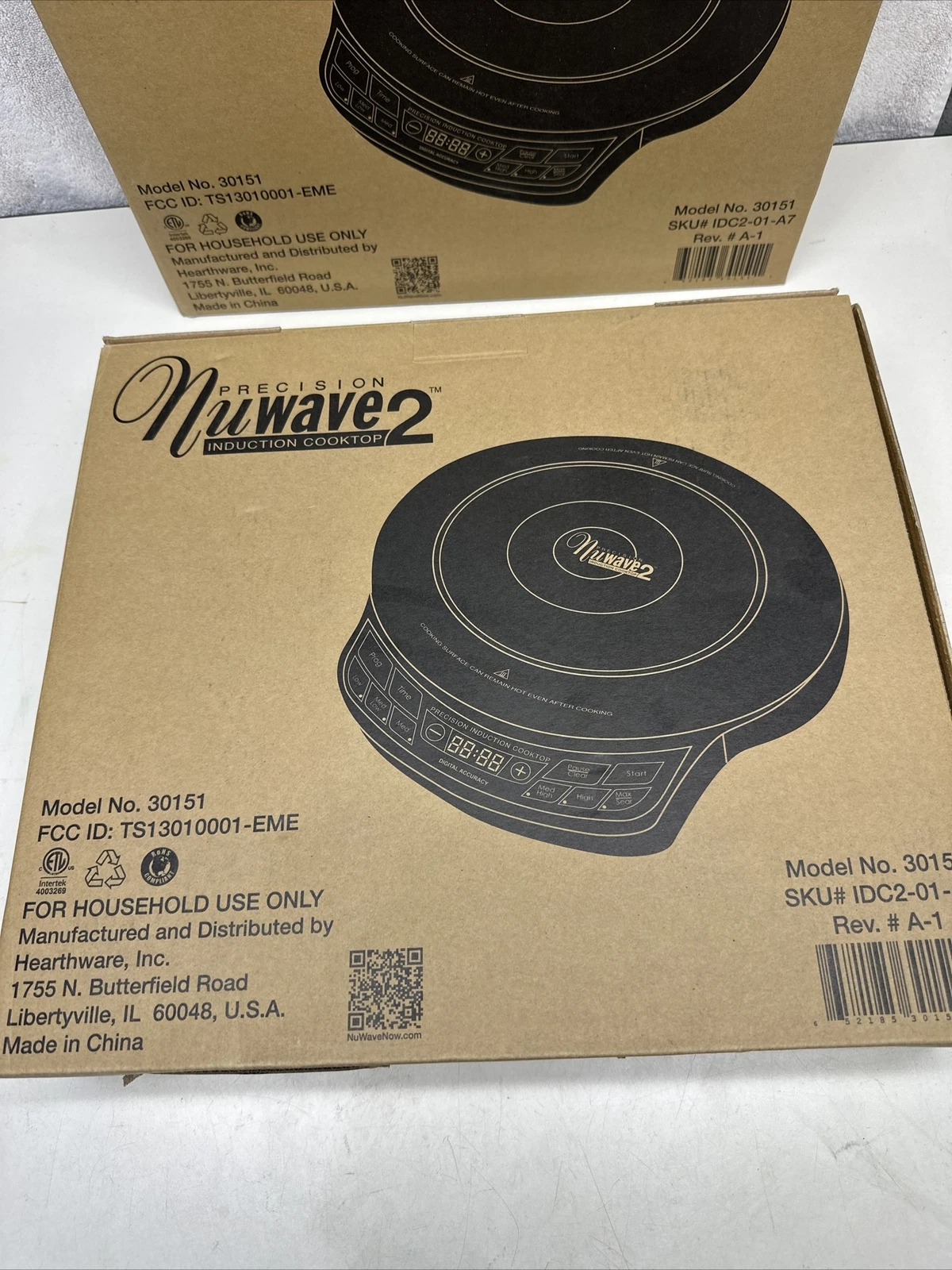 PERCISION NUWAVE 2 INDUCTION COOKTOP MODEL 30151 NEW IN BOX