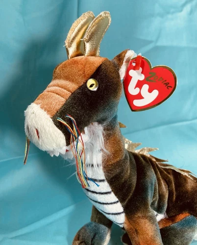Vintage Ty Beanie Baby - THE DRAGON Chinese ZODIAC Plush Stuffed Animal Toy