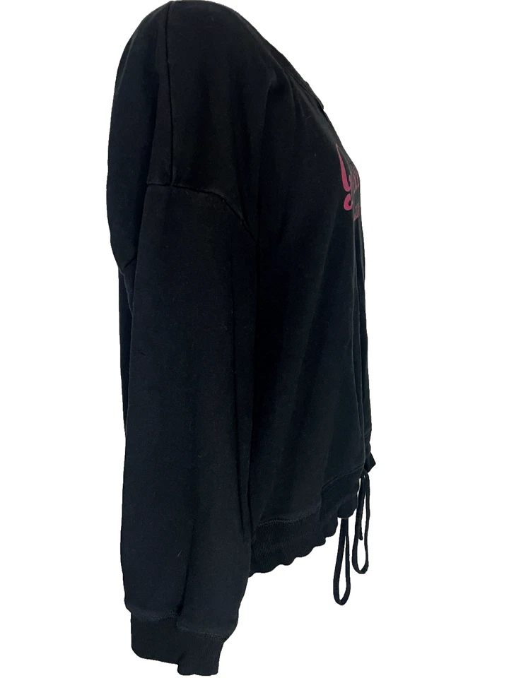 Sudadera de patinaje artístico de Estados Unidos 'Believe' gráfica negra y rosa XL acogedora de gran tamaño Foto 2 de 4