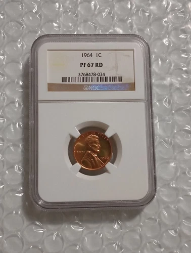 USA Lincoln Memorial Cent 1959-2008, One Penny 1964, NGC-PF 67-RD