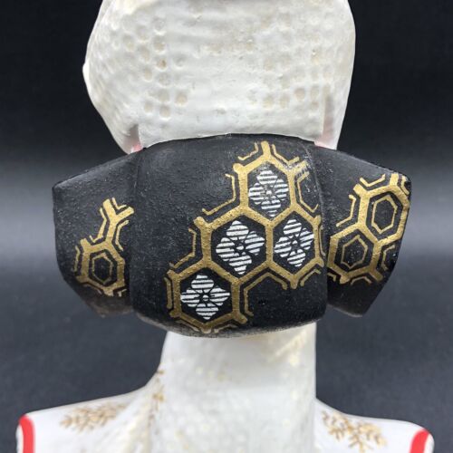Vtg Hakata Doll Japanese Geisha In Kimono w Sensu Fan Decorative Figurine *READ* - Picture 9 of 14