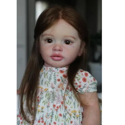 26inch Pippa Reborn Doll Realistic Rooted Brown Hair Toddler Girl