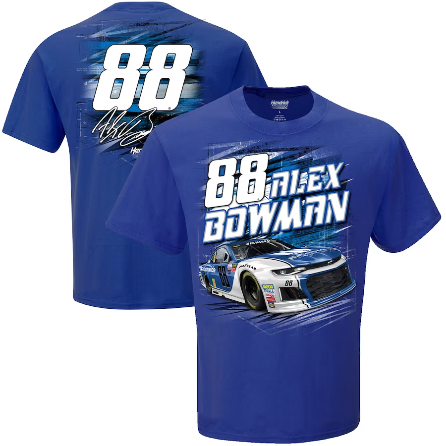 ALEX BOWMAN Torque Racing Shirt #88 NASCAR Graphic Tee Large Print NOS NWT Large