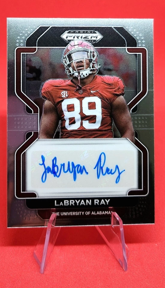 2023 Panini Prizm Draft Picks LaBryan Ray Rookie Auto Alabama RC #RA-LRA - Image 3 of 3