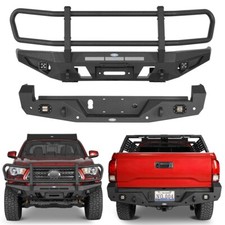 Steel Frontrear Step Bumper Wleds Grill Guard For Toyota Tacoma 2016-2023 Steel Frontrear Step Bumper Wleds Grill Guard For Toyota Tacoma 2016-2023