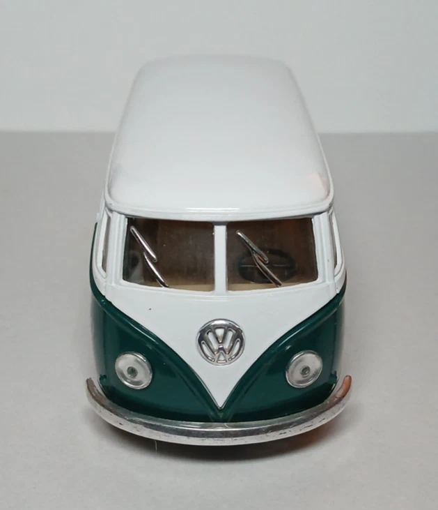 Autobús Volkswagen🚎1962 VW clásico con acción de tracción trasera, escala 1/32 Foto 3 de 4