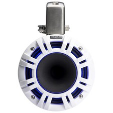 Kicker 51KMTCXL65W 6.5" Marine Tower Speakers w/ RGB LED Lighting White 