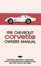 1981 Chevrolet Corvette Owners Manual