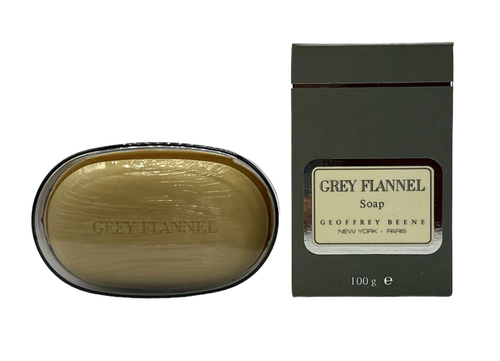 (29,99EUR/100G) 100G VINTAGE GEOFFREY BEENE - GREY FLANNEL SOAP SAVON SEIFE NEU - 第 1/1 張圖片