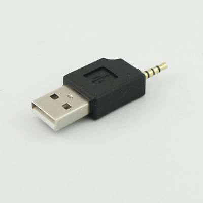 USB A Male To 2.5mm Male Jack Plug Audio Data Adapter Connector For iPod MP3 MP4
