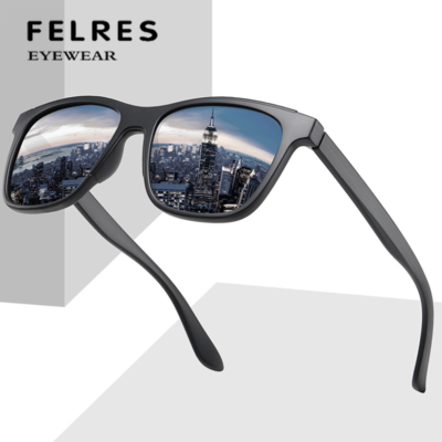 TR90 Square Polarized Sunglasses Men Women Outdoor Driving  display picture 3
