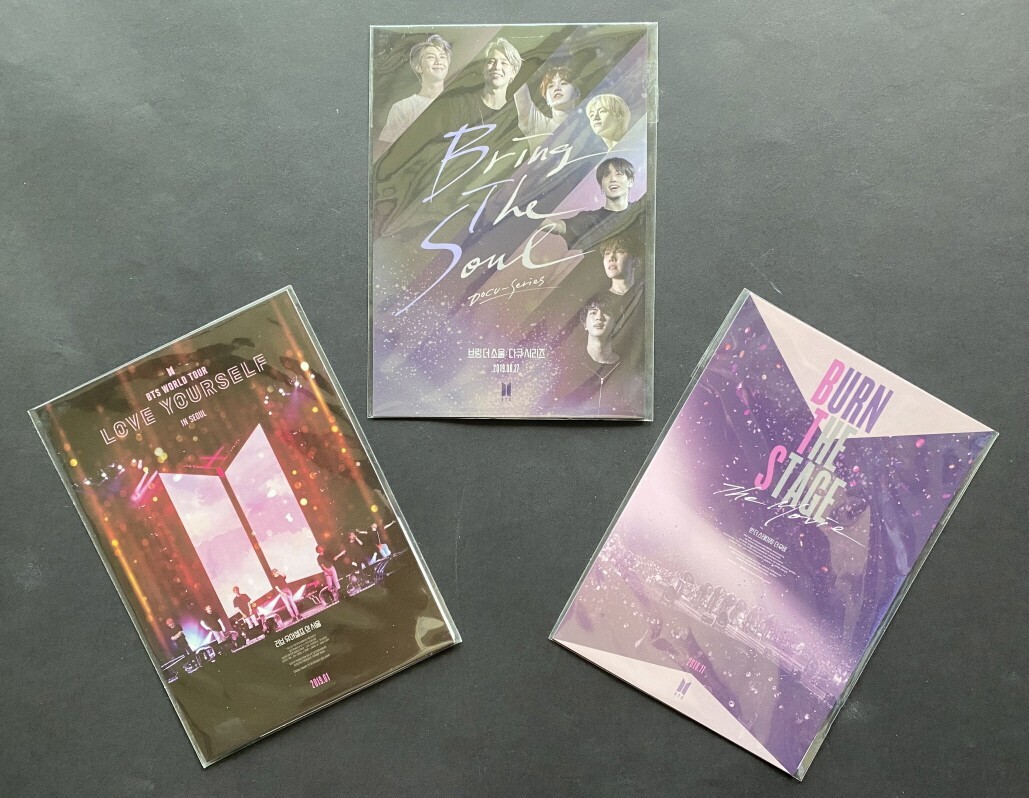 BTS-OFFICIAL LOT OF 3 MOVIE POST CARD SET LOVE YOURSELF BRING THE