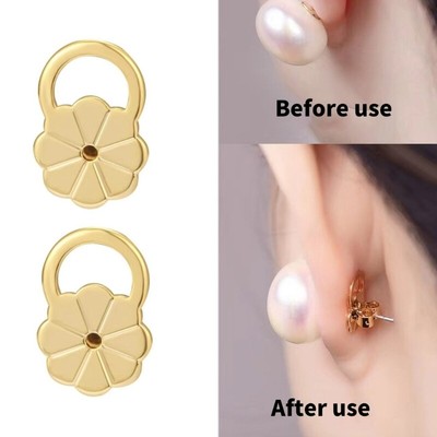10Pcs Adjustable Earring Backs Lifters Earring Back Replacements for Heavy Studs