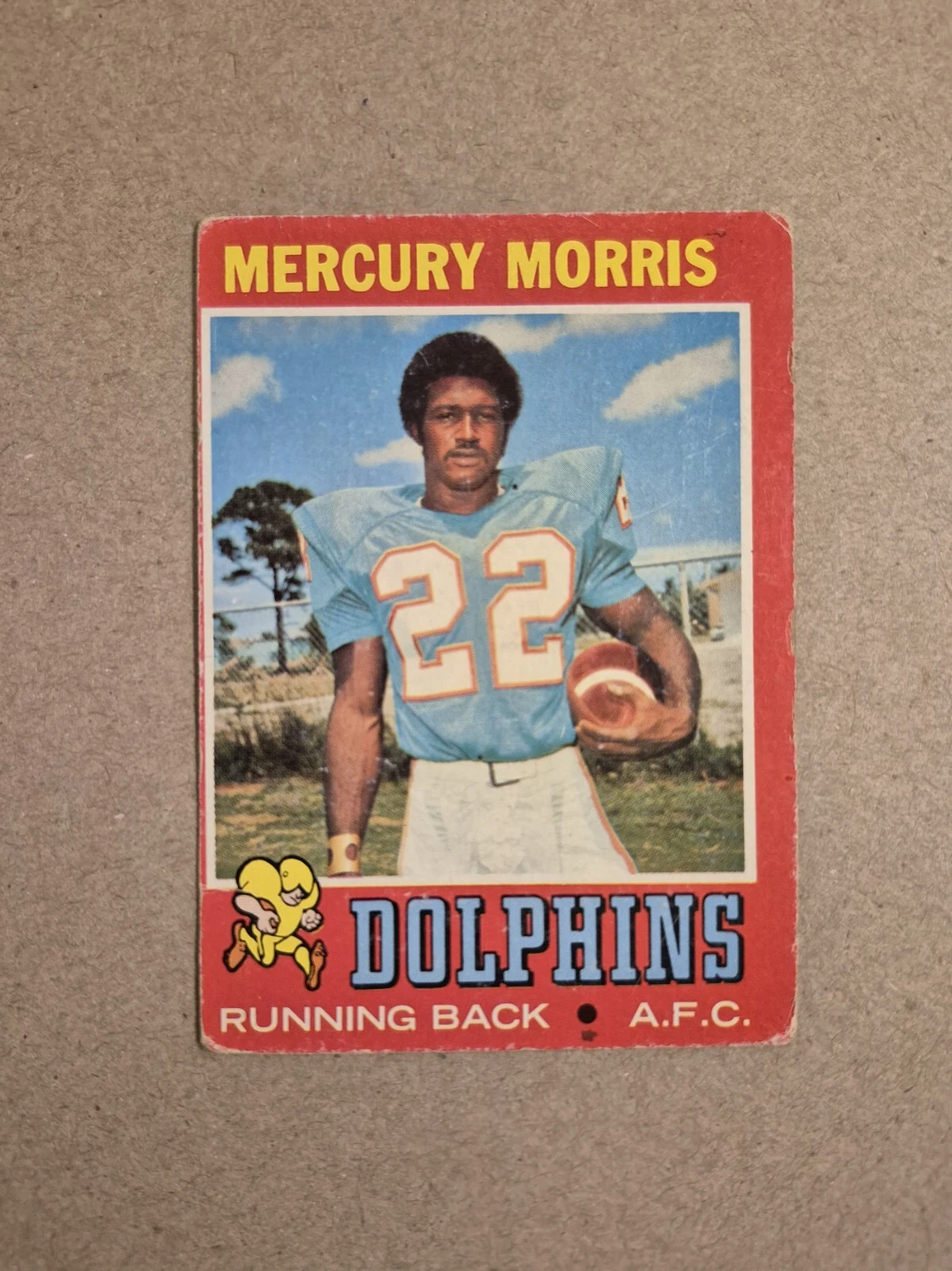 Mercury Morris trading card