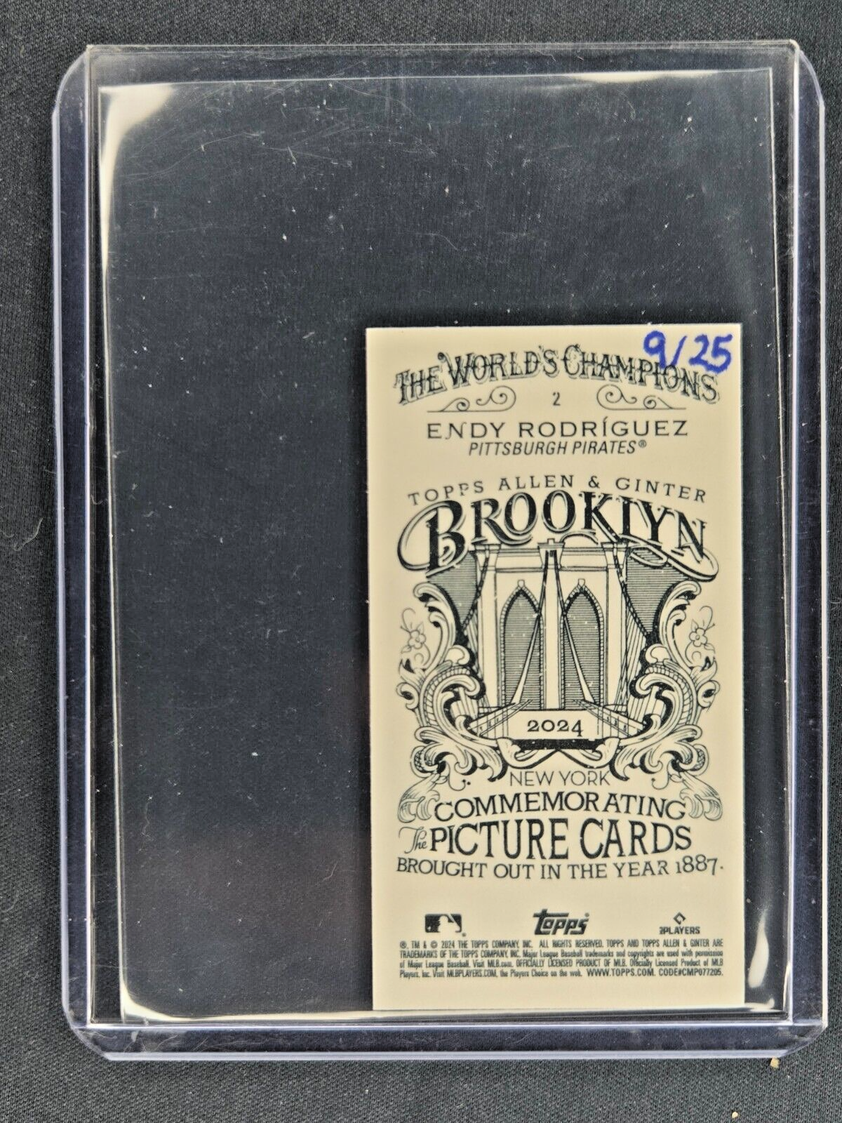 2024 Topps Allen & Ginter 2 Endy Rodriguez Rookie MINI Card 'd/25 eBay