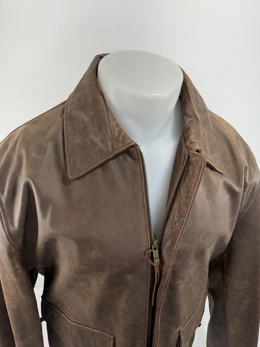 INDIANA JONES 2008 LUCASFILM OFFICIAL Leather Bomber XL Jacket