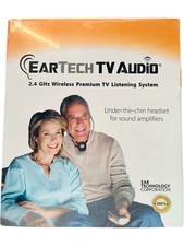 Eartech Tv Audio 2.4 Ghz Wireless Tv Listening Under Chin Headset Sound Amplify