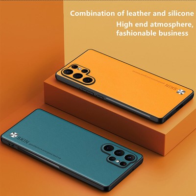 Leather ShockProof Case For Samsung S24 FE S23 Ultra S22 A15 A55 A54 A14 Cover