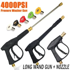 High Pressure 4000PSI Car Power Washer Gun Spray Wand Lance Nozzle and Hose Kit