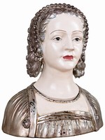 BüSte Antik Frauenkopf Shabby Deckeldose Frauenfigur MäDchenbüSte Schmuckdose