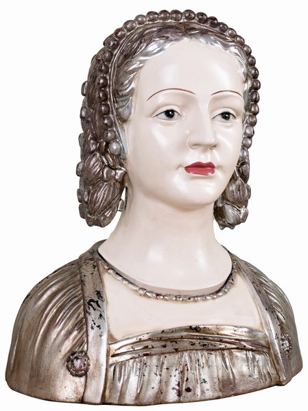 BüSte Antik Frauenkopf Shabby Deckeldose Frauenfigur MäDchenbüSte Schmuckdose-image