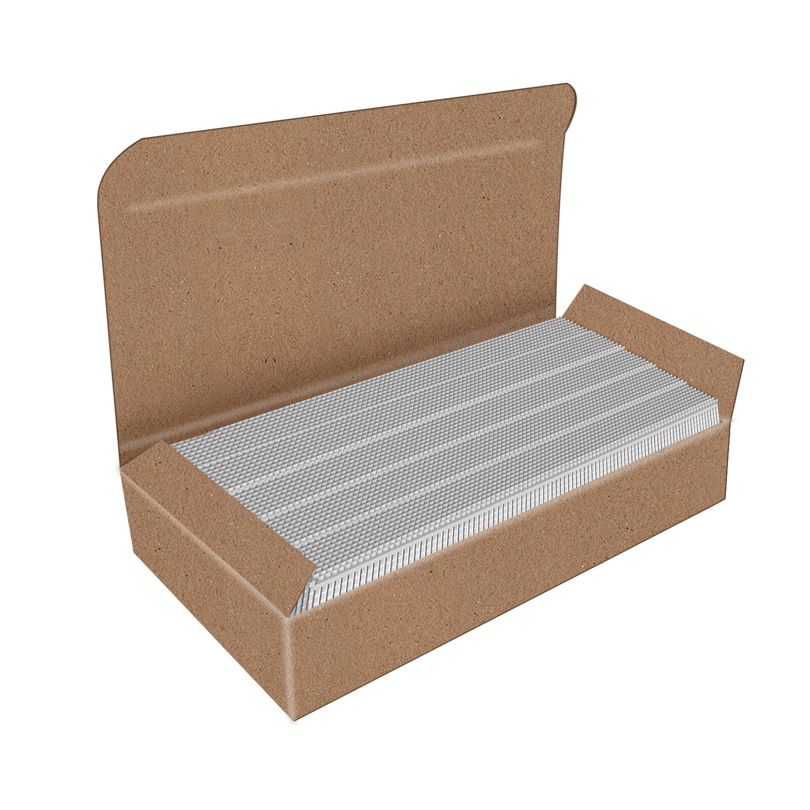 18 Gauge Brad Nails 25mm 5000Pcs/Box Glue Collated Galvanized Brad Nails