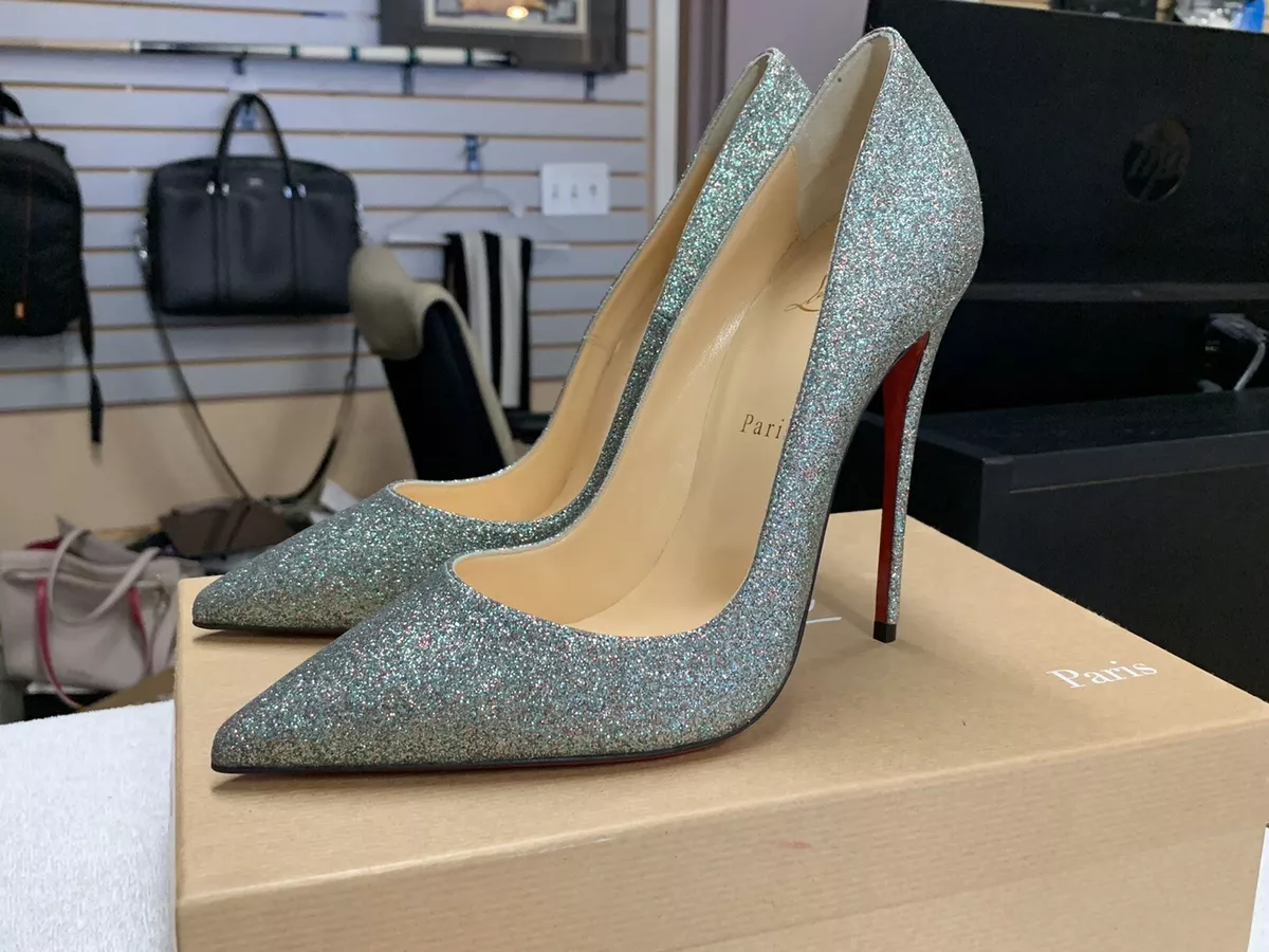Christian Louboutin So Kate 120 Glitter Mini Pumps (Size 39.5)