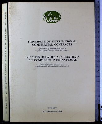 GRUNDSÄTZE INTERNATIONALER HANDELSVERTRÄGE. AA.VV. UNIDROIT.