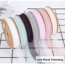 10 Yard Lace Floral Trims Tape Sewing Craft Edging Ribbon Trimming DIY Dress