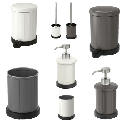 Ikea Toftan Serie Weiss Abfalleimer Wc Burste Seifenspender Zahnburstenhalter Ebay