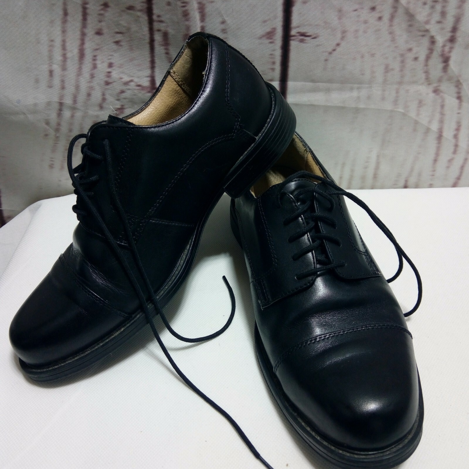 SAOLA Scarpe eleganti Croft & Barrow Core Technology "Edison" da uomo in pelle nera 8W