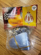 VTG Walco Christmas Ornament Kit 3418 Satin Sequin
