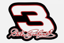 Dale Earnhardt 3 HQ 2 PC Waterproof Sticker/Decal NASCAR