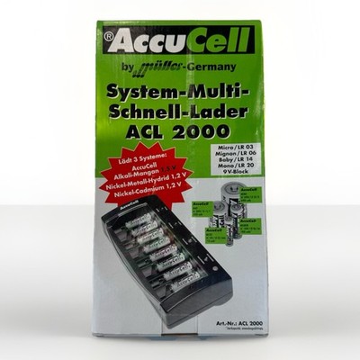 NEW Vintage AccuCell ACL 2000 Multi-System Battery Charger NiCd/NiMH (Germany)