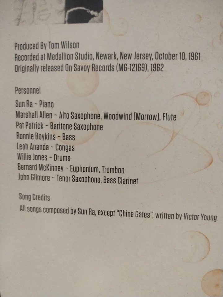 SUN RA Futuristic Sounds of NM 180g LP-UK Reissue-JOHN GILMORE/MARSHALL ALLEN - Image 4 of 4