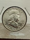 1955 Franklin Half-Dollar -  90% SILVER. Great Detail