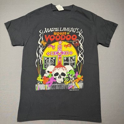 Marie Laveau's House of Voodoo Shirt Men s Small New Orleans NOLA Skull