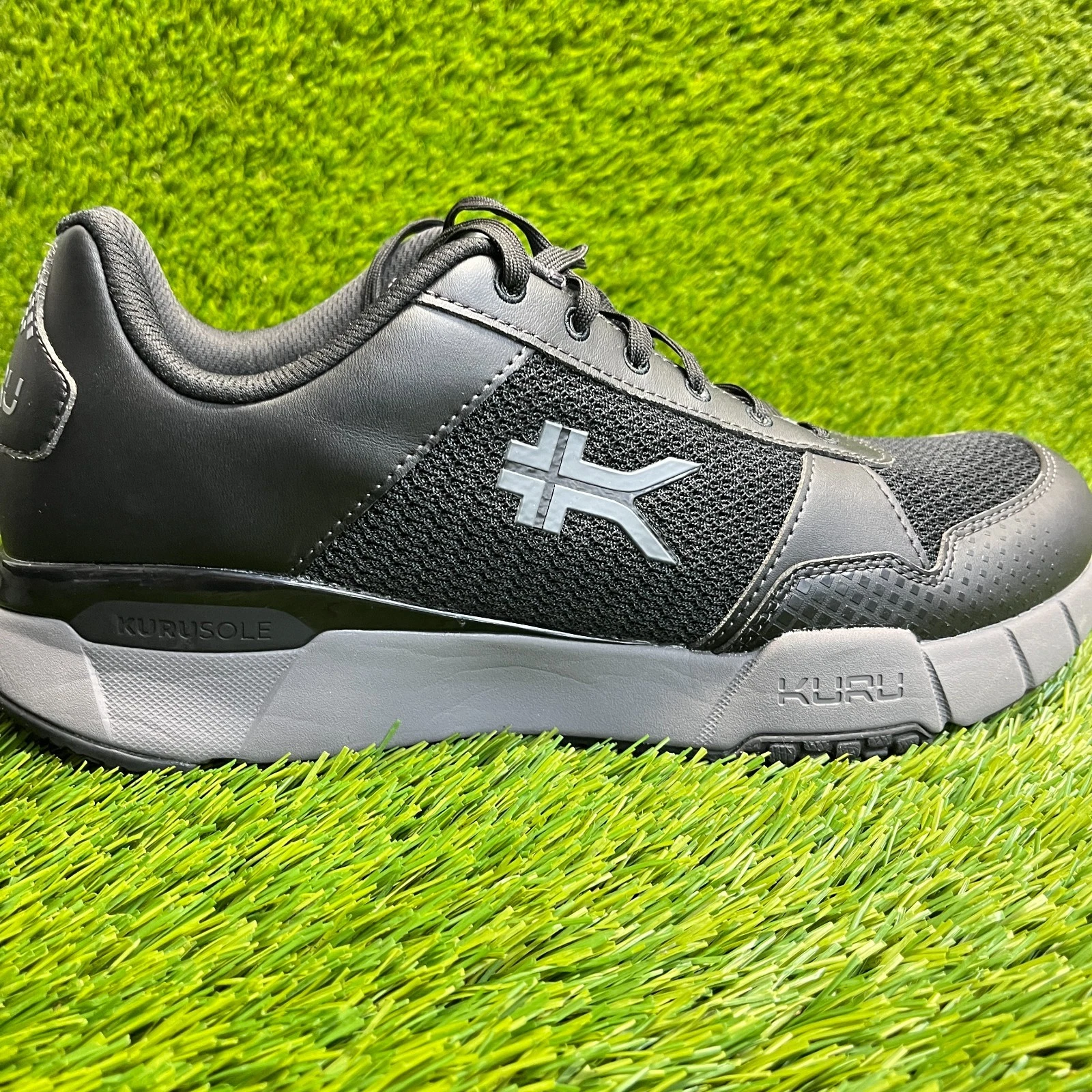 Kuru Quantum 2.0 Mens Size 11 Black Gray Athletic Running Walking Shoes Sneakers