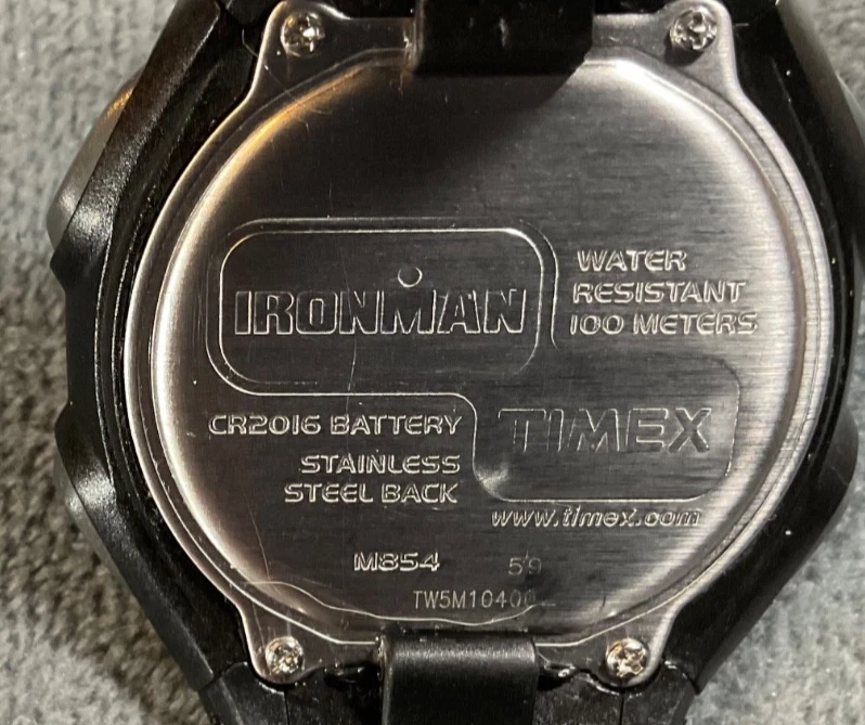 TIMEX IRONMAN MENS 41mm WATCH TW5M10400 30-LAP BLACK NEW BATTERY EXCELLENT COND - image 2 of 4