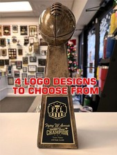 FANTASY FOOTBALL TROPHY GOLD MATTE FREE ENGRAVING 15" TALL M RF143B 