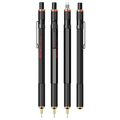 rOtring 800 Retractable Metal Mechanical Pencil, 0.5mm, Black | eBay